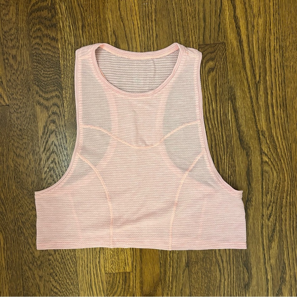 Lululemon Pink Sleeveless Crop Top